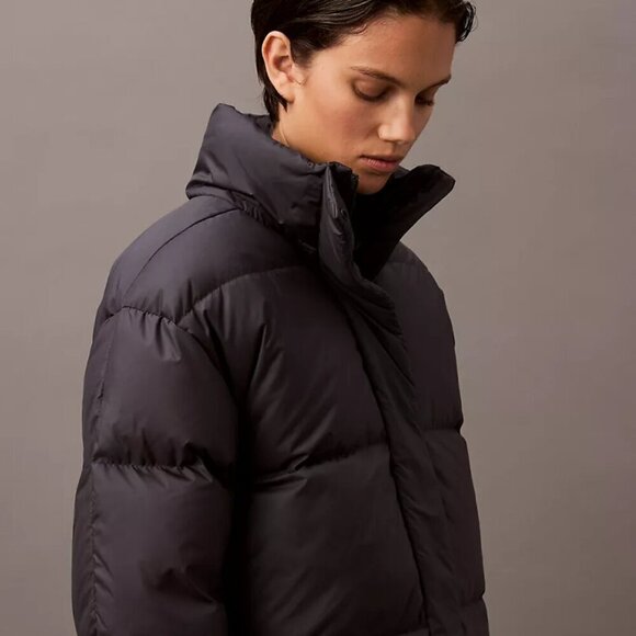 Calvin Klein Long Down Puffer Jacket sz XS - Picture 12 of 15